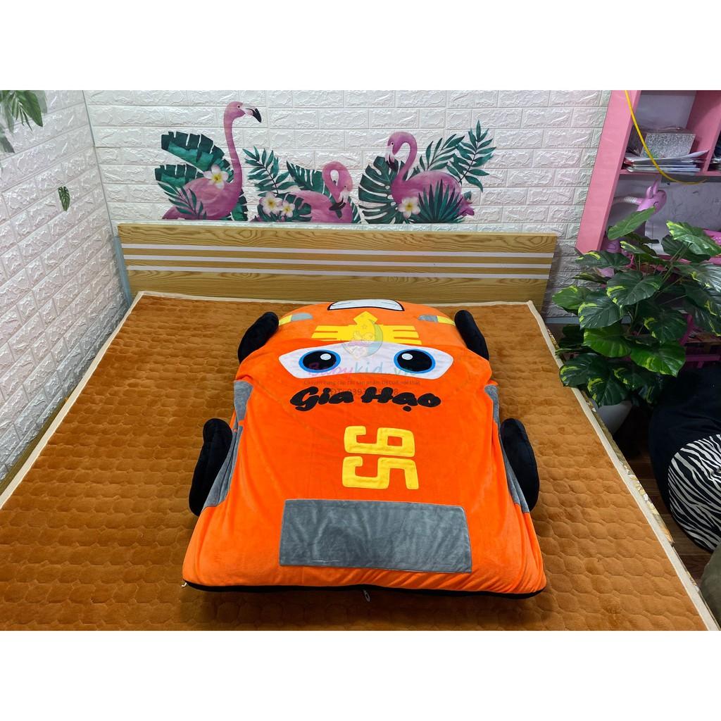 Đệm thú bông size 180x200cm, tặng 1 gối đầu+ 1 gối ôm 80cm, ko chăn, may chữ