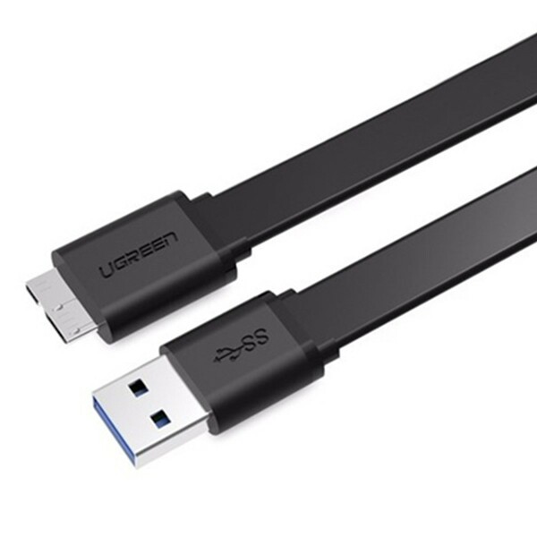 Cáp micro USB 3.0  dẹt dùng cho Samsung Note3/S4 - Hàng Chính Hãng