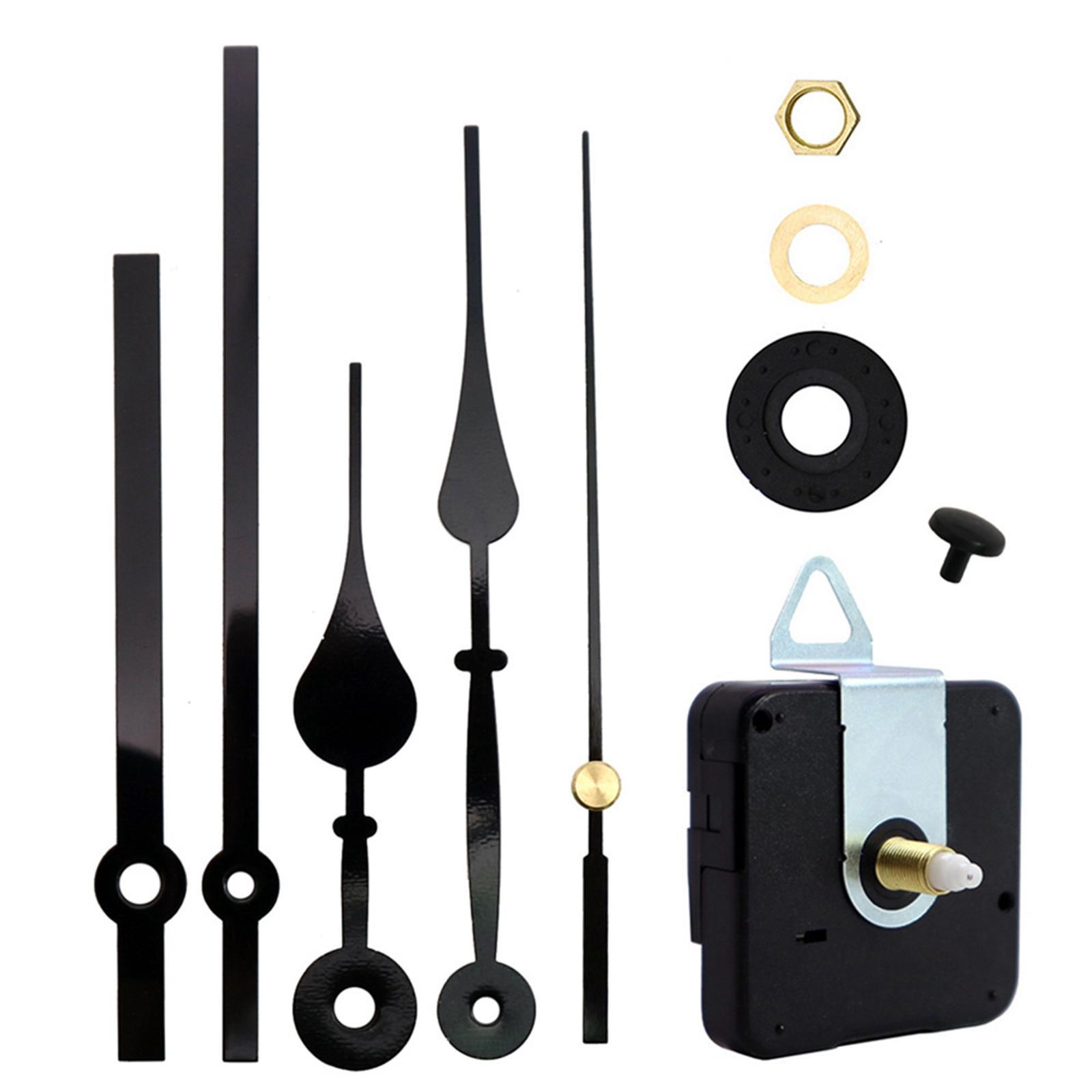 4X Black Wall Clock 3268 Movement Mechanism Hands Wall Repair Tool Parts