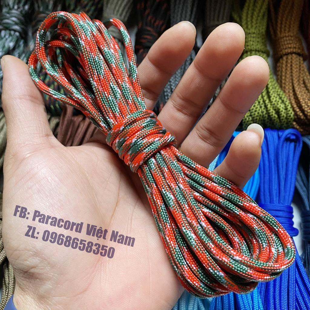 (Cuộn 2,5m) Dây paracord 9 lõi 4mm tròn