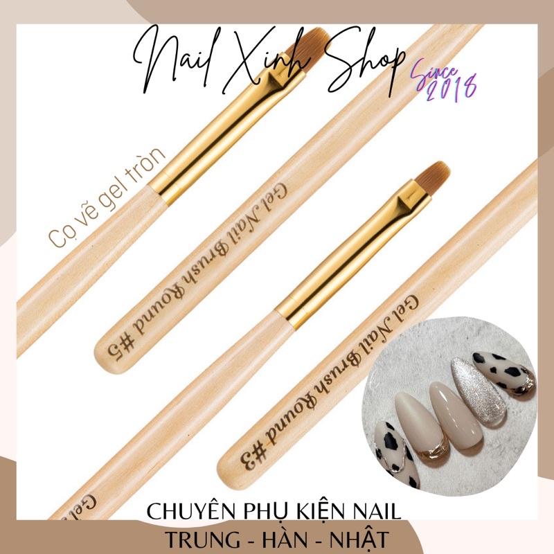 Cọ vẽ móng, cọ vẽ nail cao cấp (bản bầu đủ size )