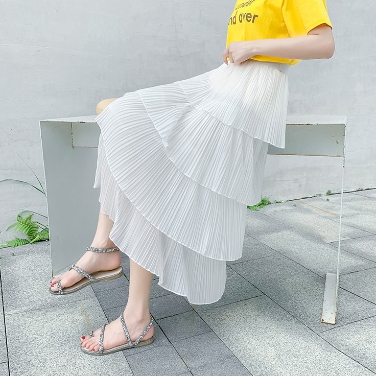 Chân váy Maxi 4 tầng dáng dài Hàn Quốc