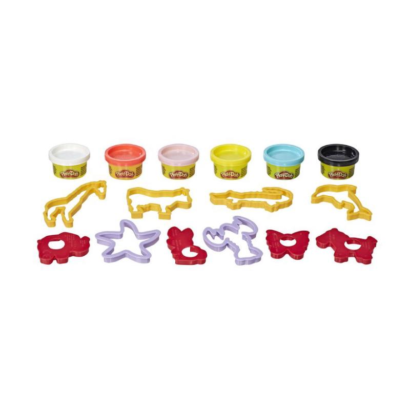 Đồ Chơi PLAYDOH Combo Khuôn Tạo Hình Thế Giới Động Vật Và Bột Nặn 4 Màu Mini CBE8535/E8530-23241