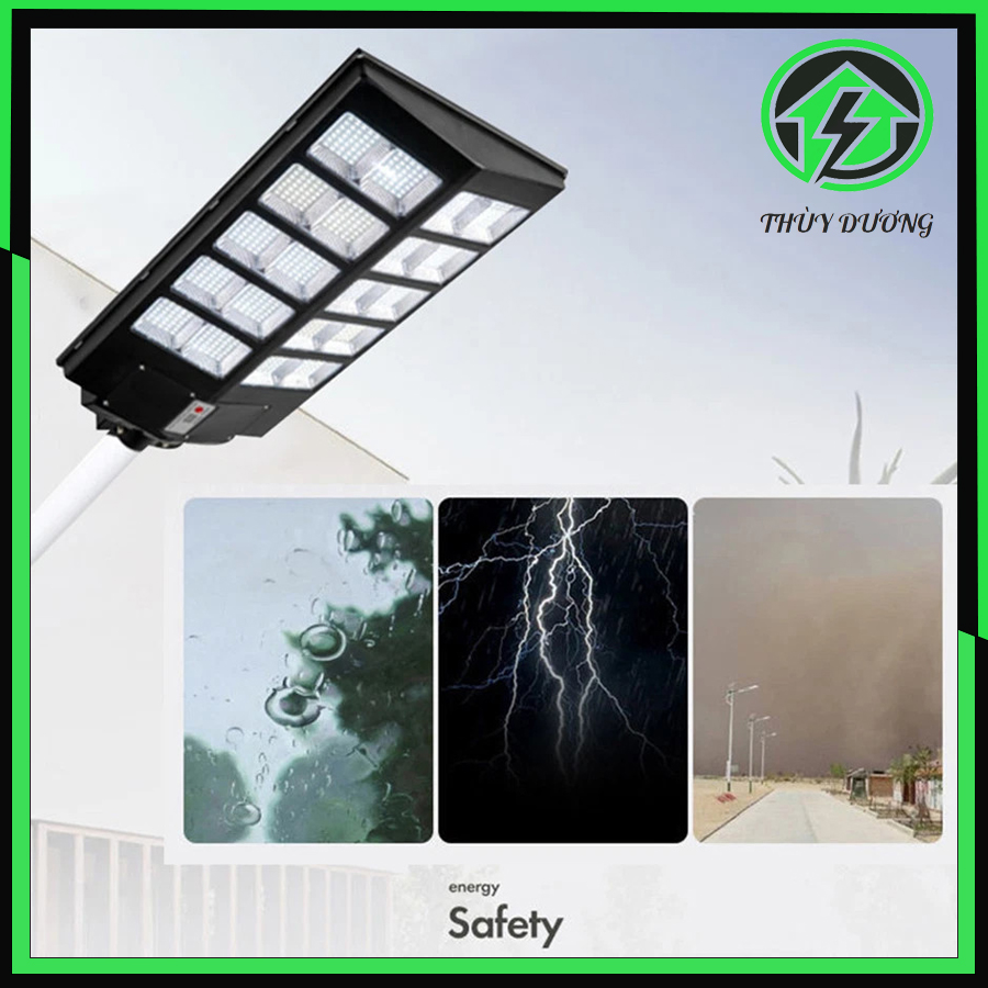 Đèn Năng Lượng Mặt Trời 500w Liền Thể, 800 Chip Led, Sáng Liên Tục. Đủ Công Suất