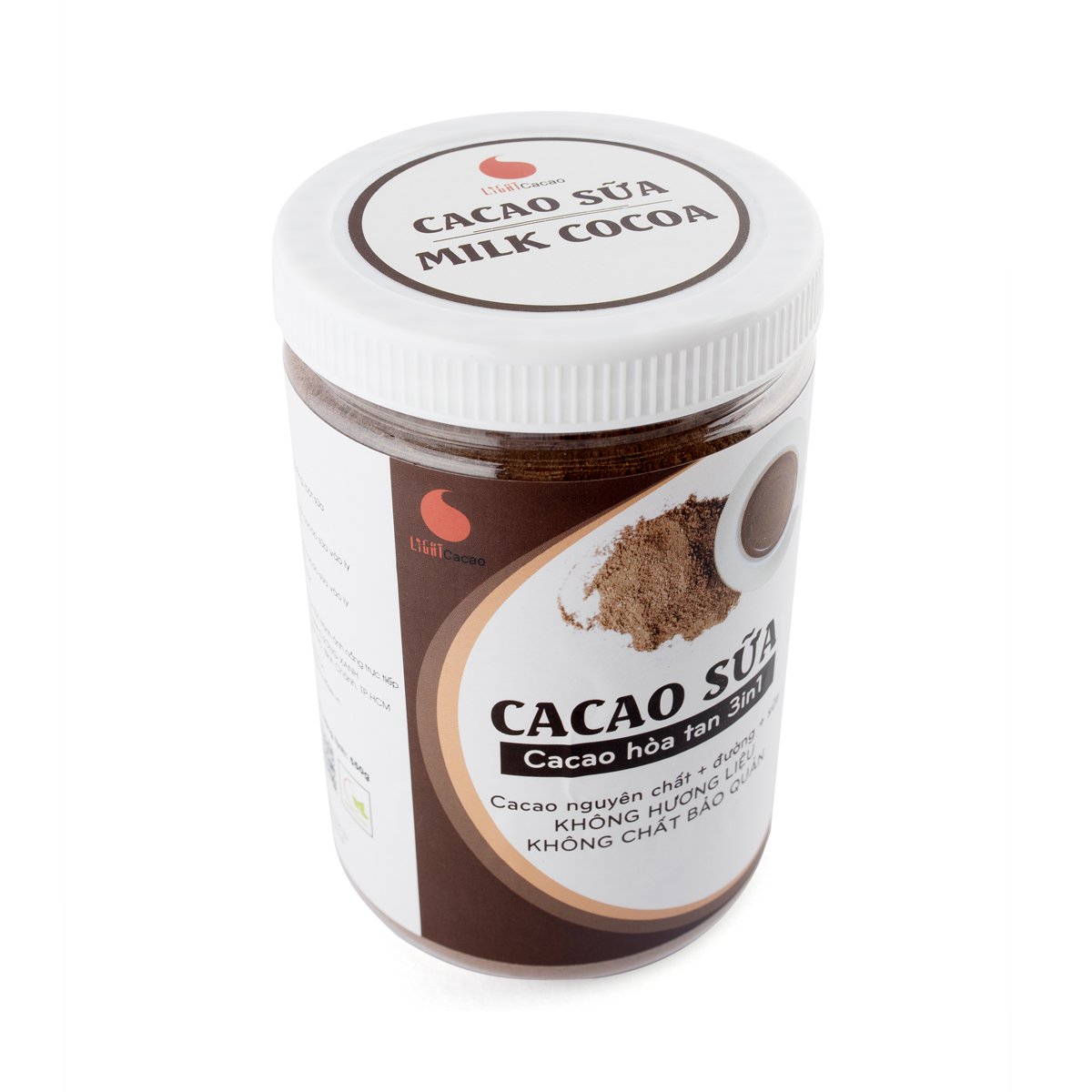 Cacao sữa 3in1 thơm ngon, tiện lợi Light Cacao - hũ 550g
