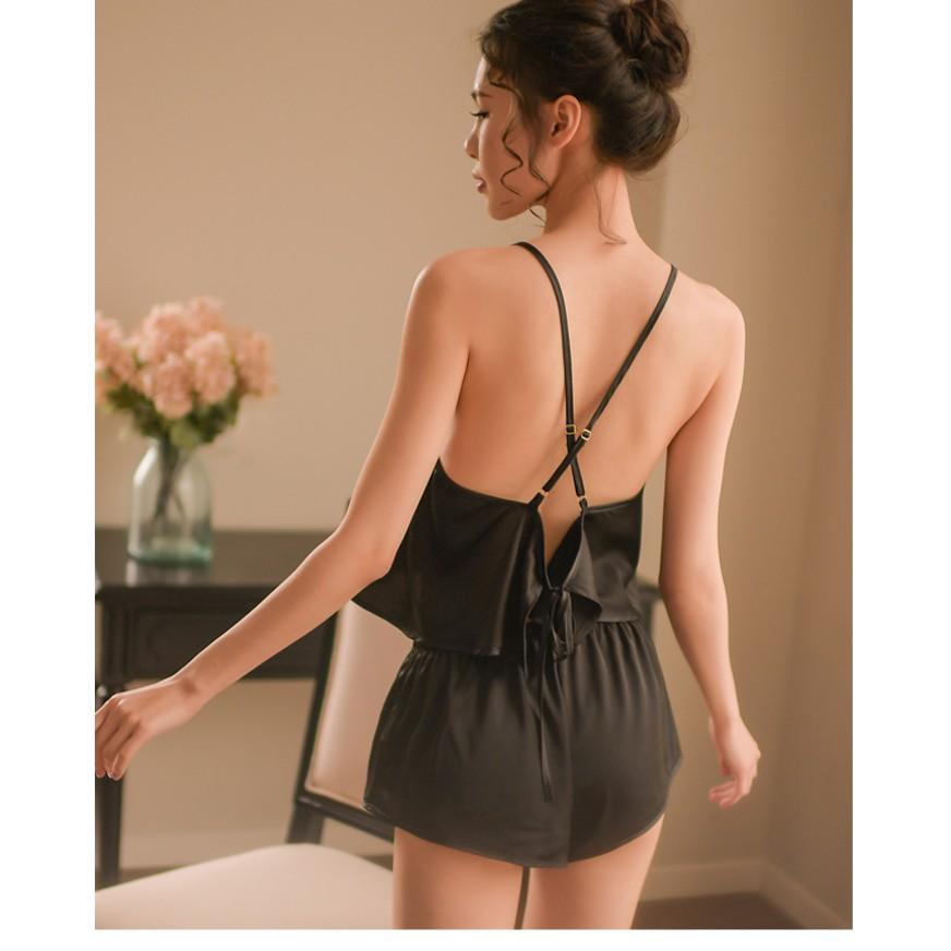 Bộ ngủ lụa satin SEXY QUẢNG CHÂU- MUỐI SLEEPWEAR