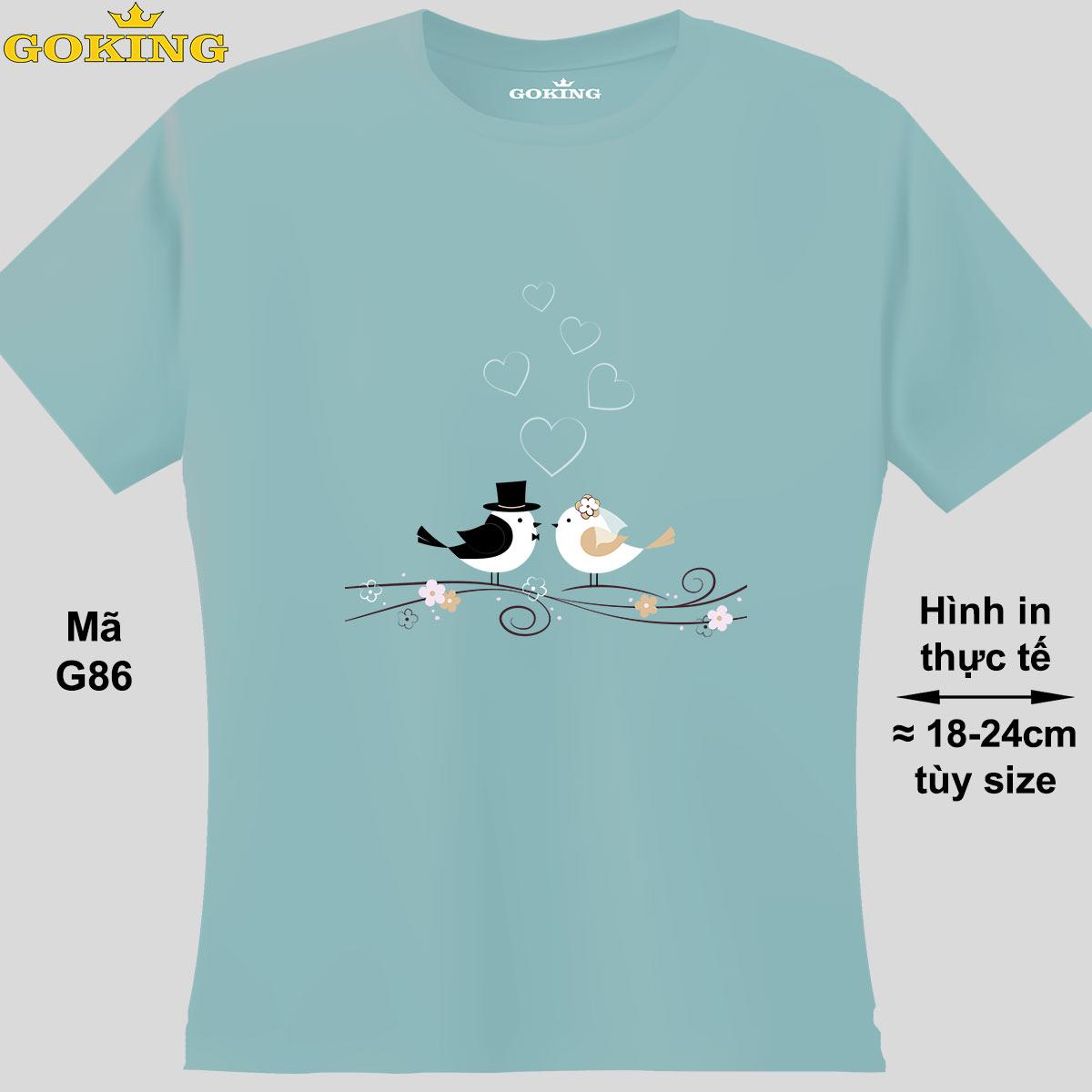 Tình yêu, mã G86. Hãy tỏa sáng như kim cương, qua chiếc áo thun Goking siêu hot cho nam nữ trẻ em, áo phông cặp đôi, gia đình, đội nhóm