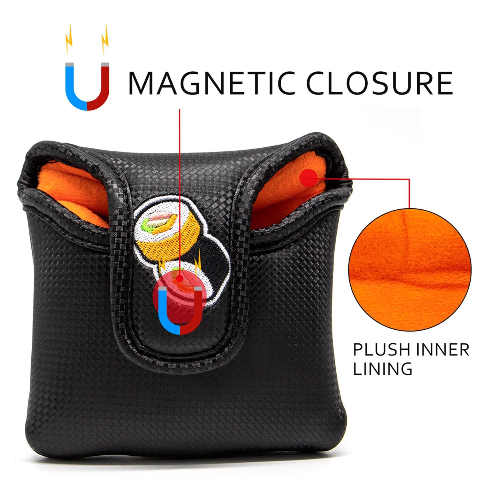 2 Golf Mallet Putter Cover Golf Mallet Putter Headcover Non-slip