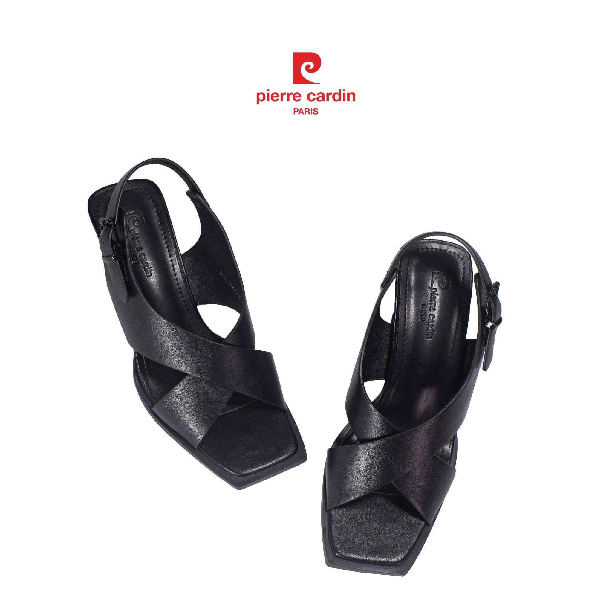 Giày cao gót nữ Pierre Cardin đế vuông cao 7cm - PCWFWSG 221