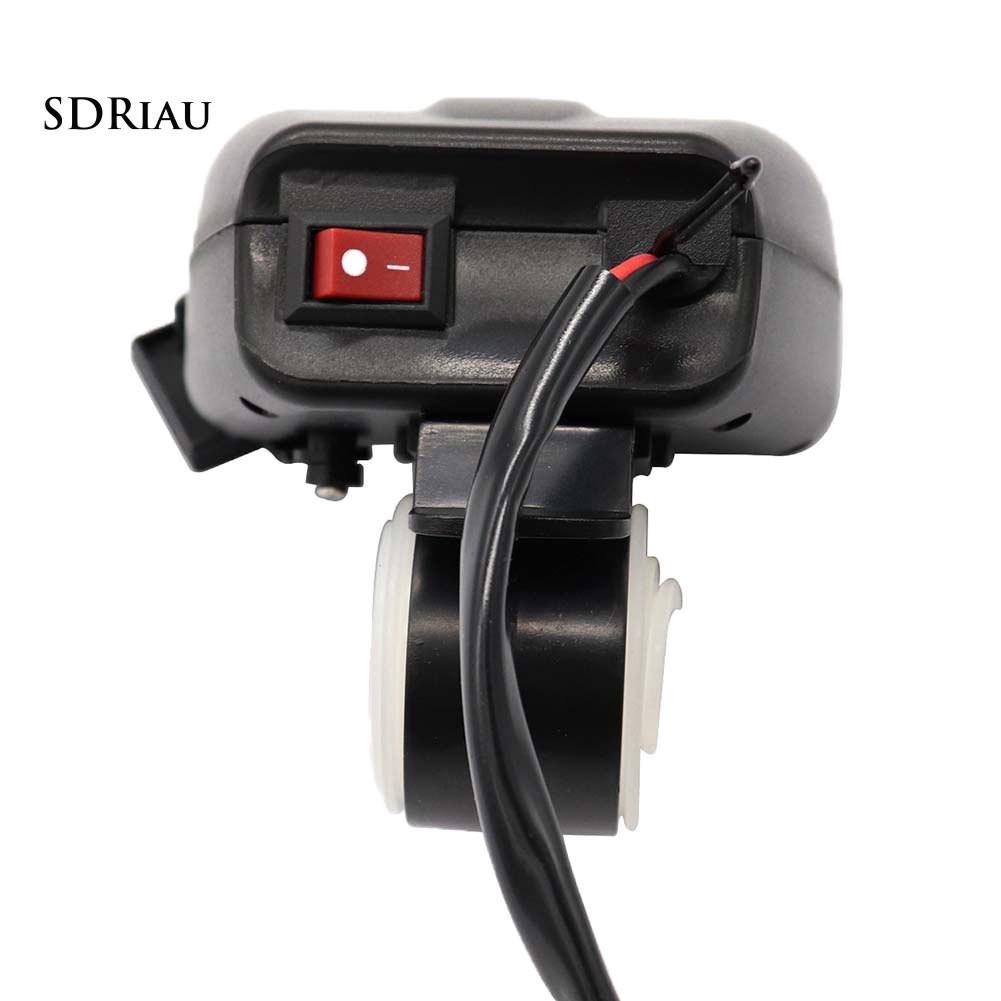Đế sạc điện thoại gắn xe máy kèm màn hình LED hiển thị nhiệt độ
