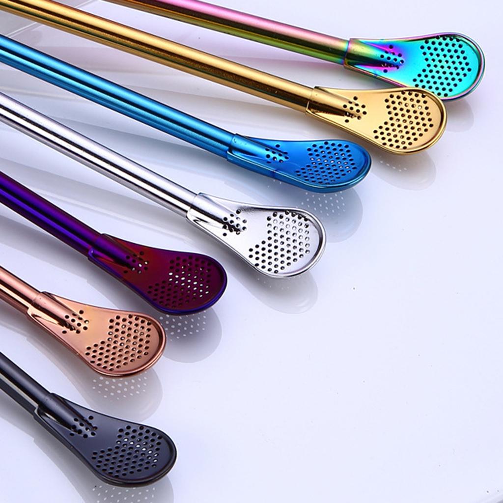 304 Stainless Steel Sucker Stirrer Coffee Drinking Spoon Teaspoon