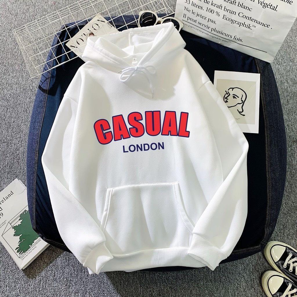 Áo khoác nỉ Hoodie in chữ Cute full size nam nữ đều mặc được