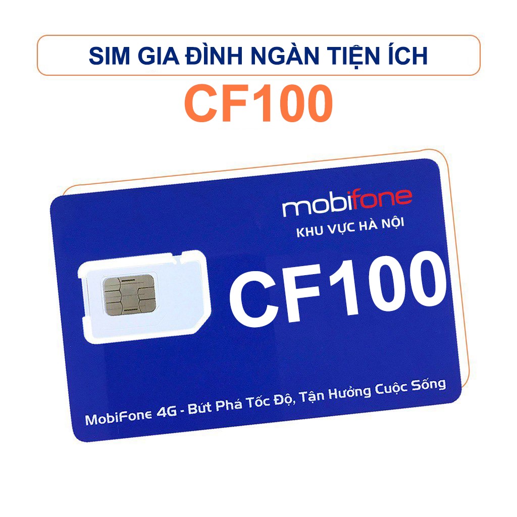 Sim gia đình MOBIFONE chính hãng 12CF100