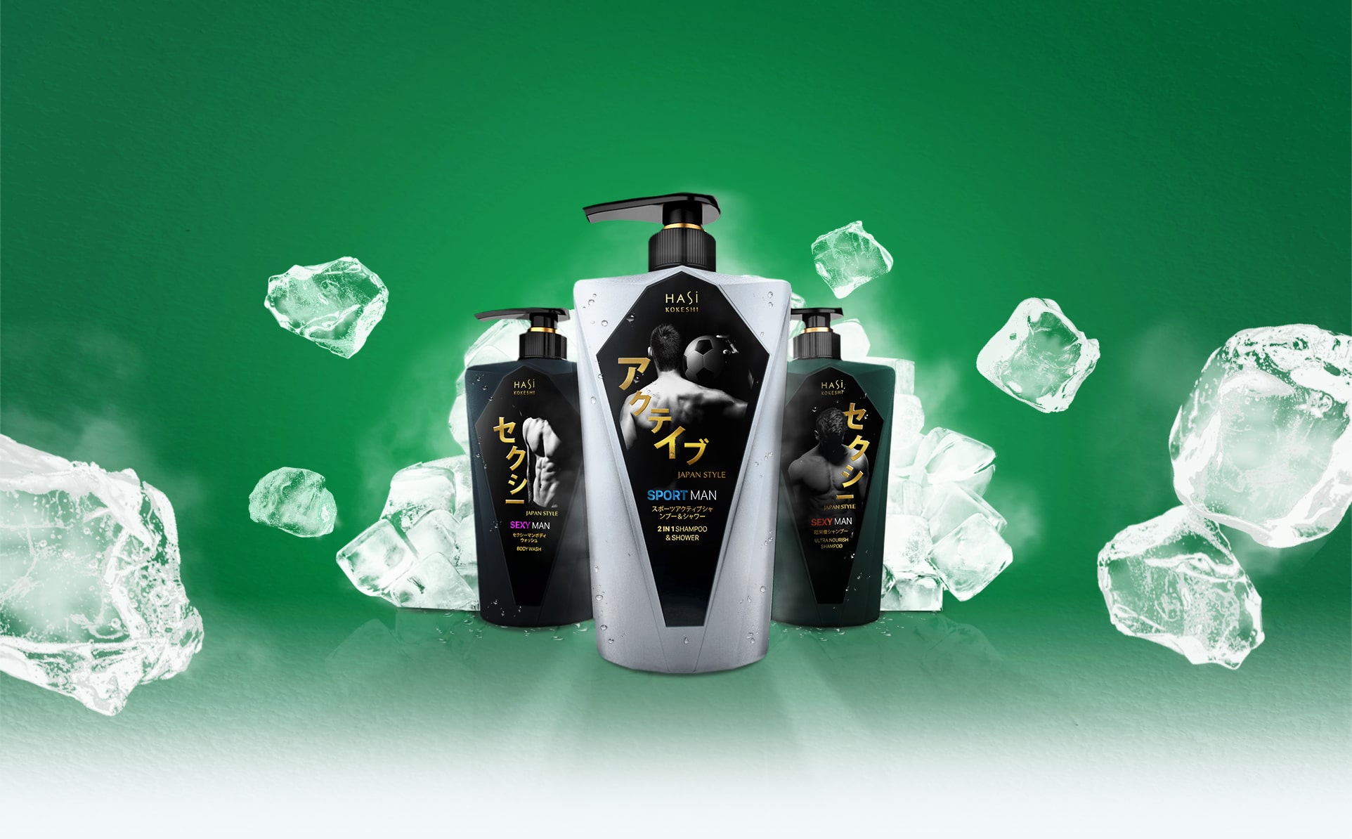 Dầu gội nước hoa nam Hasi Kokeshi sạch mát & nam tính - Ultra Nourish Shampoo