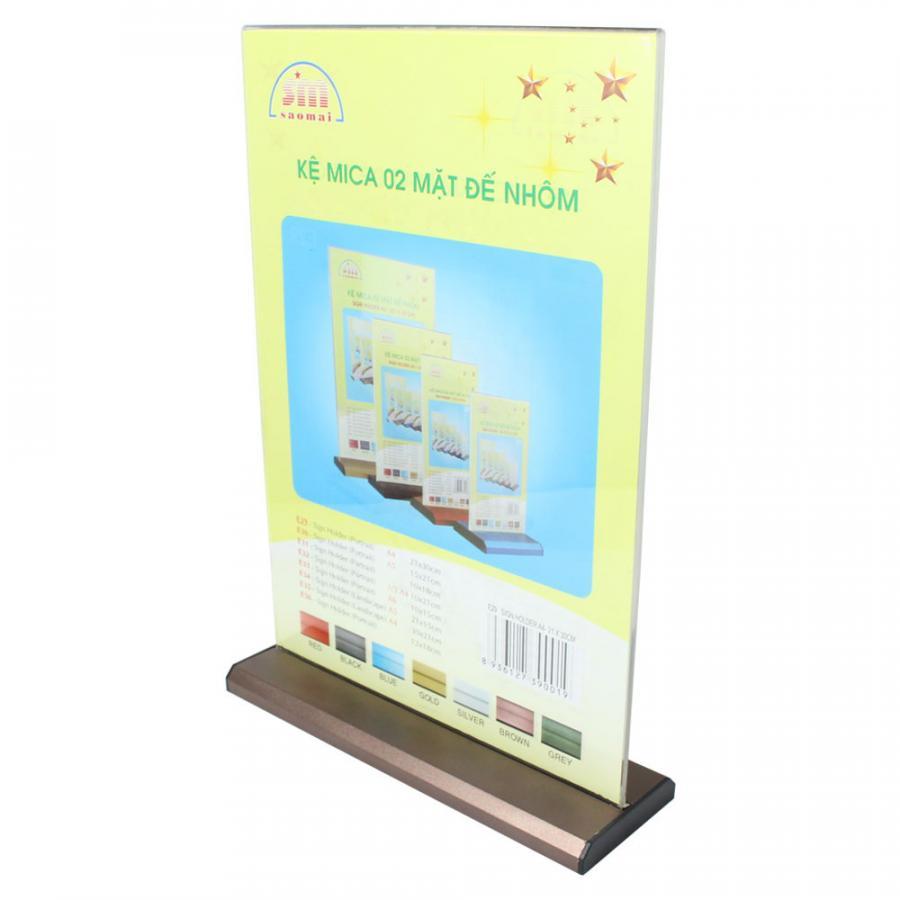 Kệ Tờ Rơi Mica Đế Nhôm E31