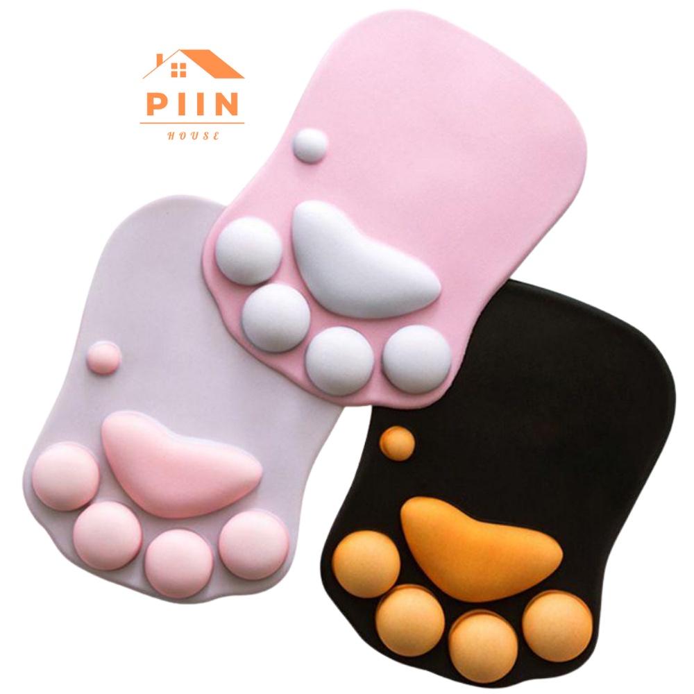 Miếng lót chuột cỡ lớn có đệm đỡ tay silicone pad chuột hình chân mèo cute