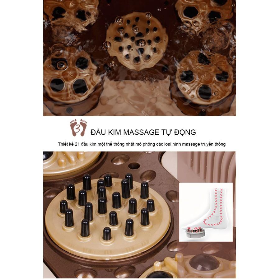 Bồn Massage Ngâm Chân Con Lăn Xoay Tự Động