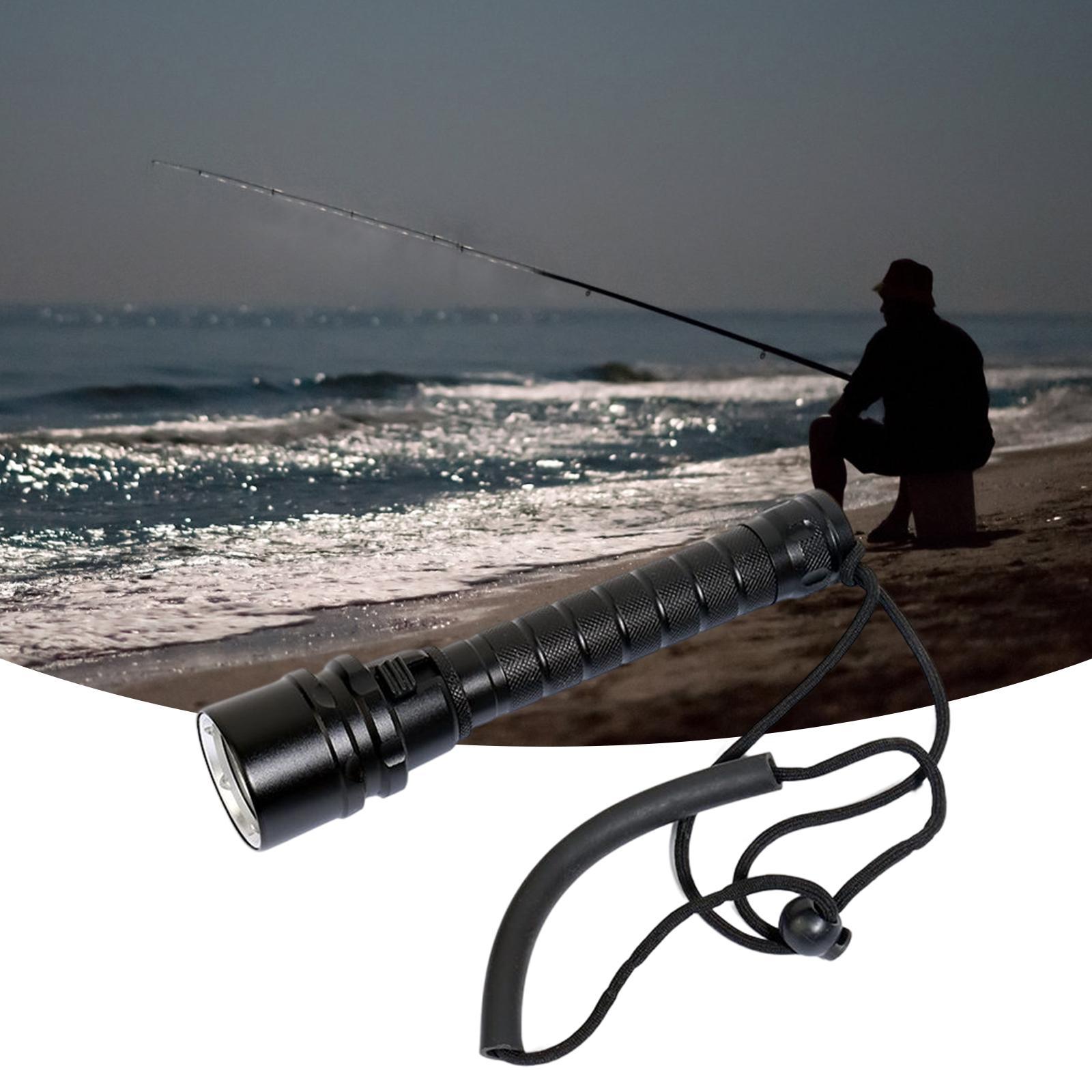 Scuba Diving Flashlight Handheld Dive Light Aluminum Alloy Torch for Outdoor