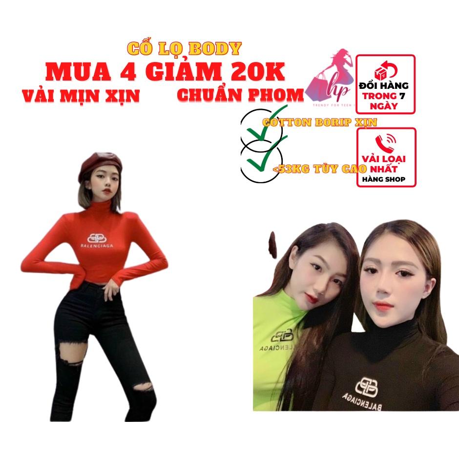 áo croptop nữ ôm body tay dài cổ lọ in chữ thun xịn kiểu hàn quốc mẫu mới dễ thương thời trang 2021