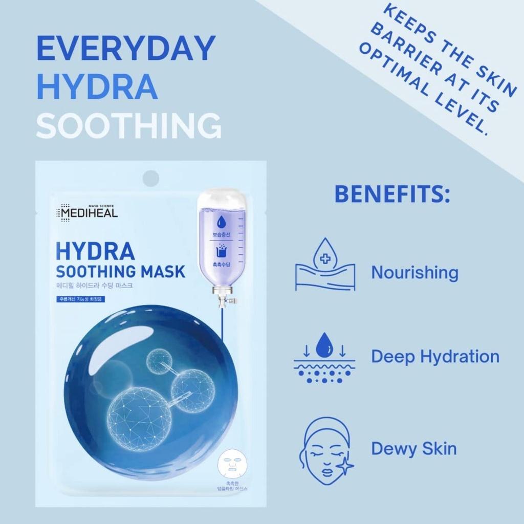 Combo 5 Mặt Nạ Mediheal Vital Firming Pure Calming Hydra Soothing Dưỡng Da Dịu Nhẹ Mask 20ml/Miếng