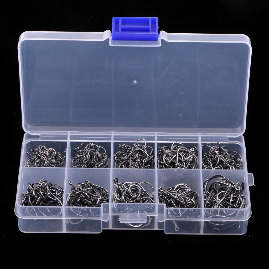 500pcs High Carbon Steel Octopus Circle Hooks Saltwater Sea Fishing Hook