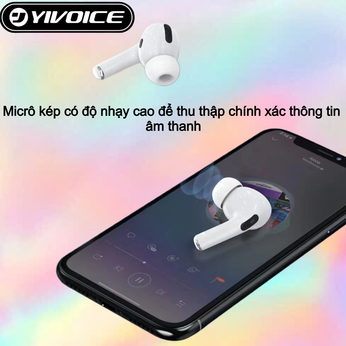 Tai nghe Bluetooth chống ồn Yivoice 08 Max (Hàng chính hãng)