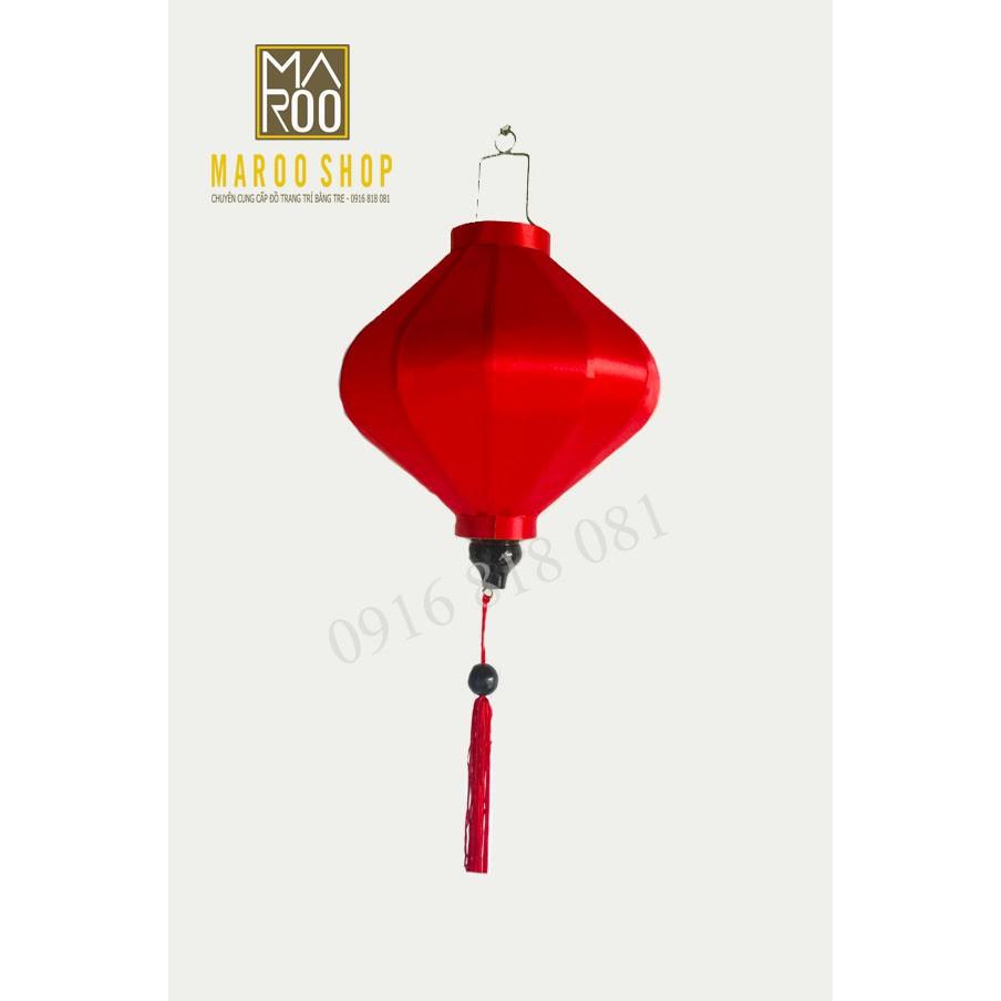 COMBO 10 đèn lồng Hội An size 30 cm vải phi bóng trang trí ngoài trời bền đẹp