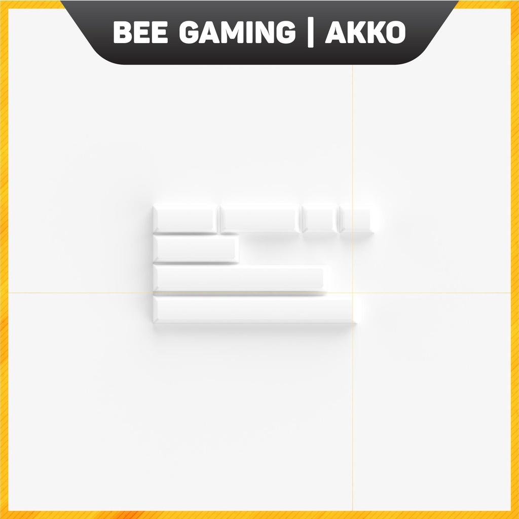 Bộ keycap chính hãng AKKO – Black on White BOW (Chất liệu ABS Double-Shot / SAL profile / 195 nút)