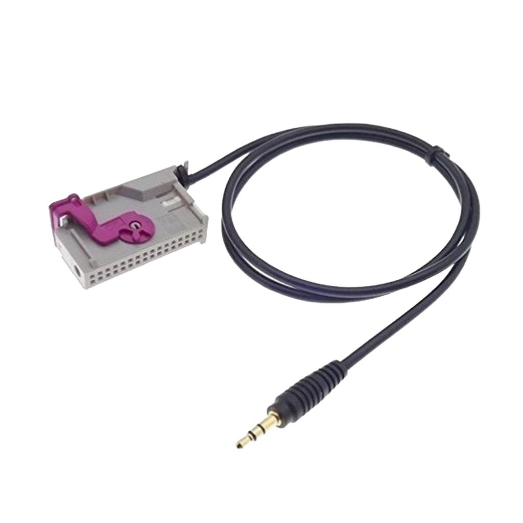 Car Aux-in RNS-E Navigation 3.5mm Jack Audio Cable 32-Pin For Audi A3 A4 A6 A8