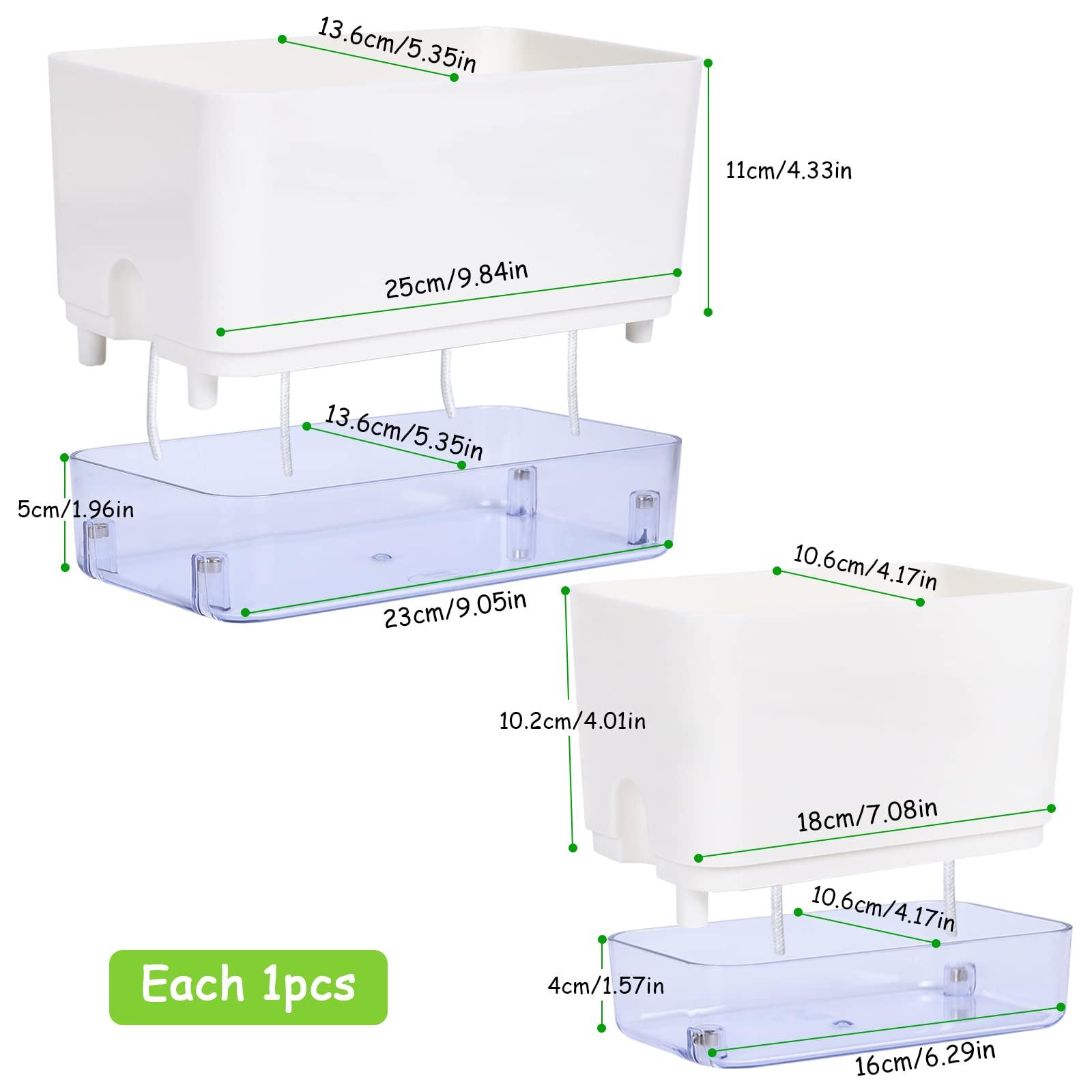 Nồi hoa, bộ 2 nồi thảo mộc, với hệ thống tưới tự động, cây trồng, chậu thơm thảo dược, lọ hoa bên trong ngoài trời