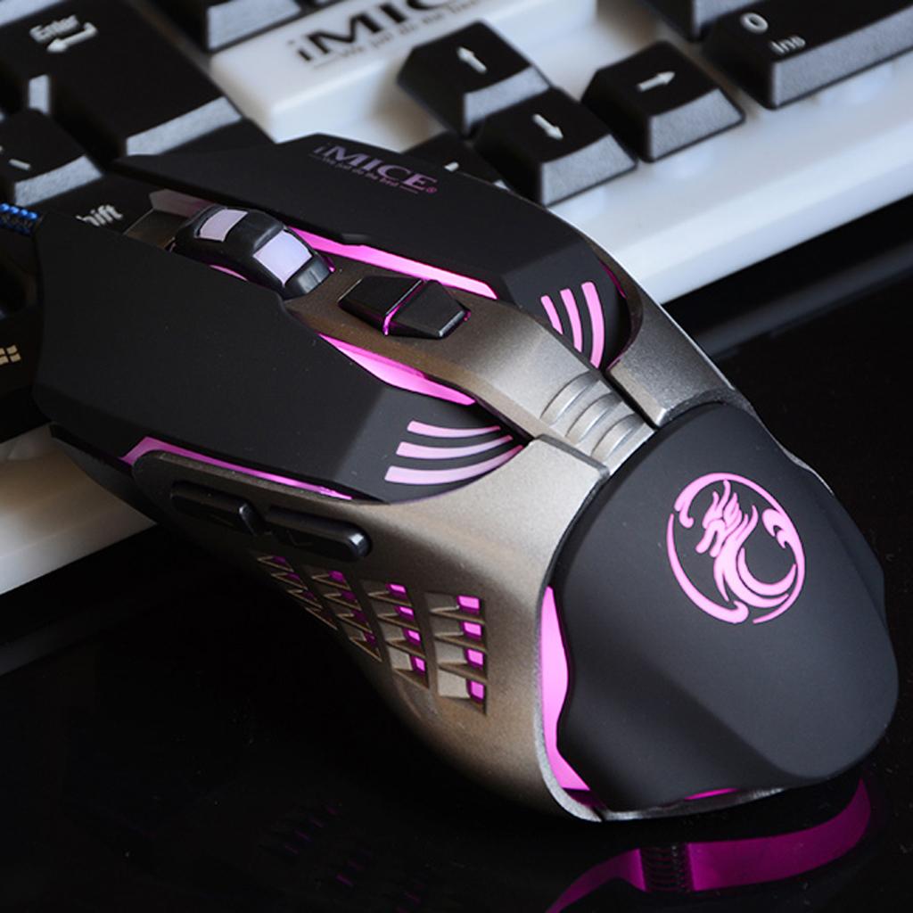 USB Wired Professional Gaming Mouse Mechanical Programming Game Mice Black