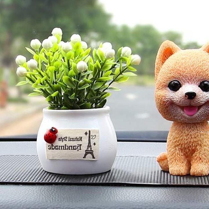 Chậu Hoa Mini Để Taplo Ô Tô, Để Bàn Trang Trí