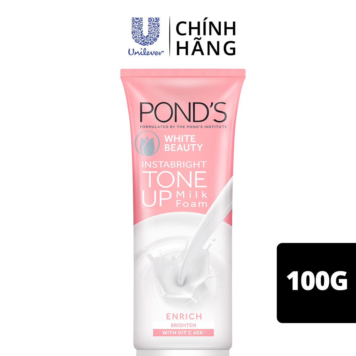 Kem Sữa Rửa Mặt Dưỡng Trắng Nâng Tông Pond'S White Beauty Tone Up 100G