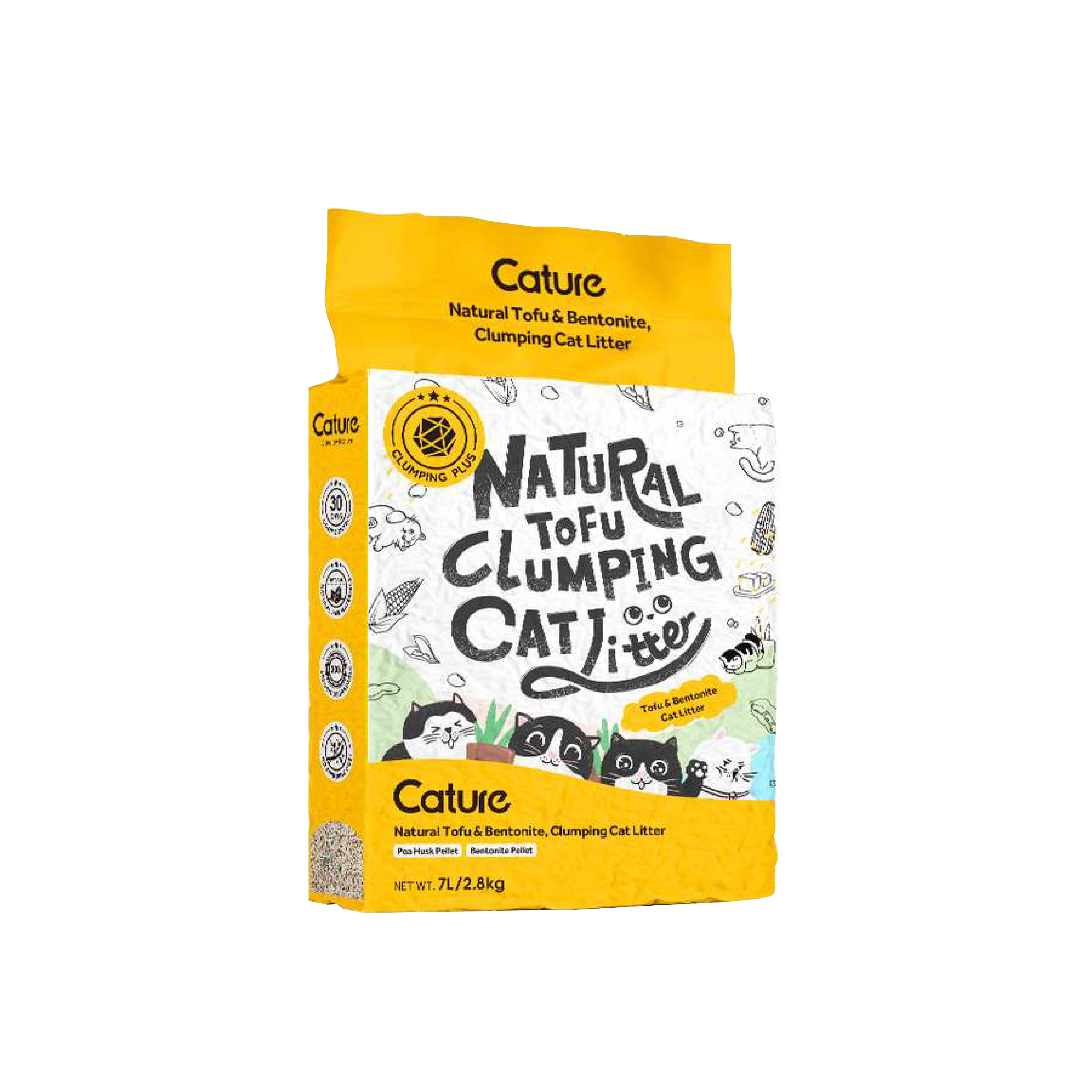 6L Cát Đậu Nành Cature - Vệ Sinh Cho Mèo – Tự Nhiên, Vón Cục Nhanh, Khử Mùi Tốt