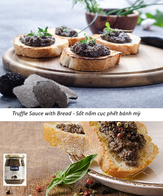 Sốt nấm cục – Truffle Sauce La Sicilia (Italia) hũ 500g