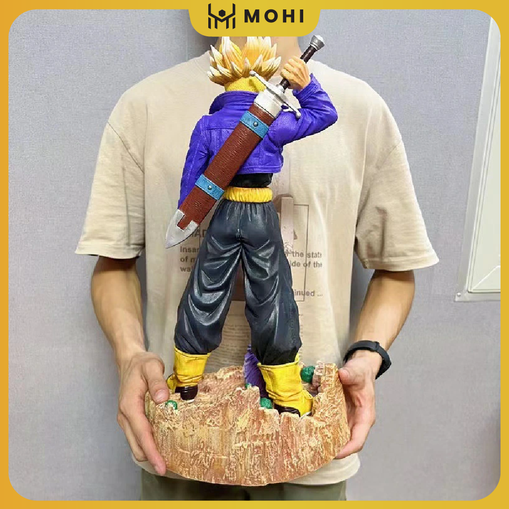 Mô Hình Trunks 2 đầu thay thế - Siêu to khổng lồ - Cao 48cm - Nặng 2.9 Kg - DragonBall - Hộp Carton