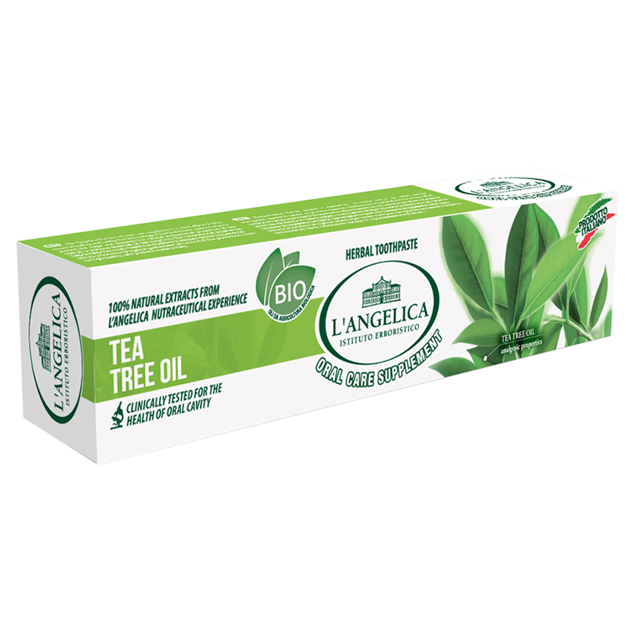 Kem Đánh Răng L'Angelica Toothpaste - Tea Tree Oil - Tinh chất trà xanh