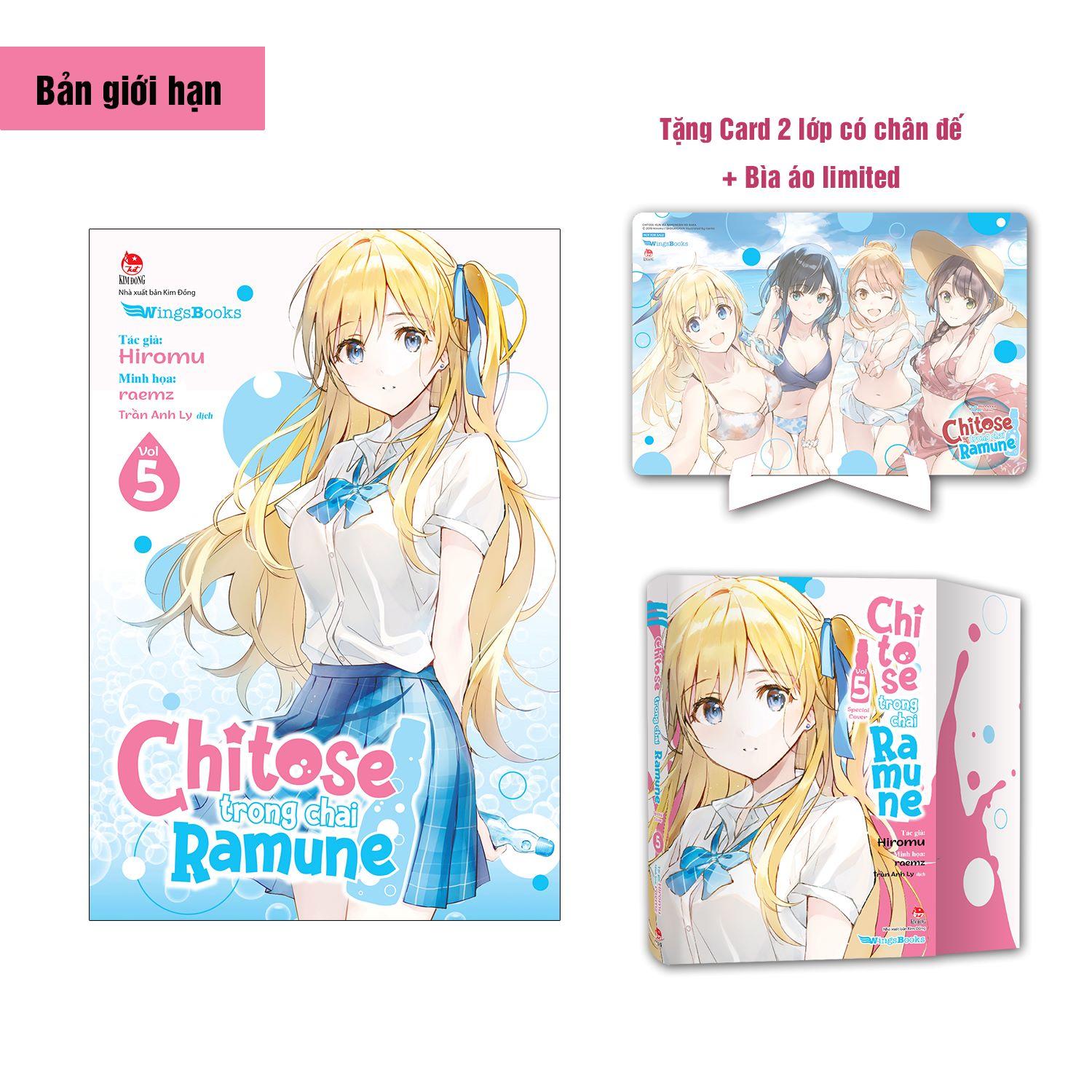 Chitose Trong Chai Ramune - Tập 5 - Bản Giới Hạn - Tặng Kèm Bìa Áo Limited + Card 2 Lớp Có Chân Đế + Poster