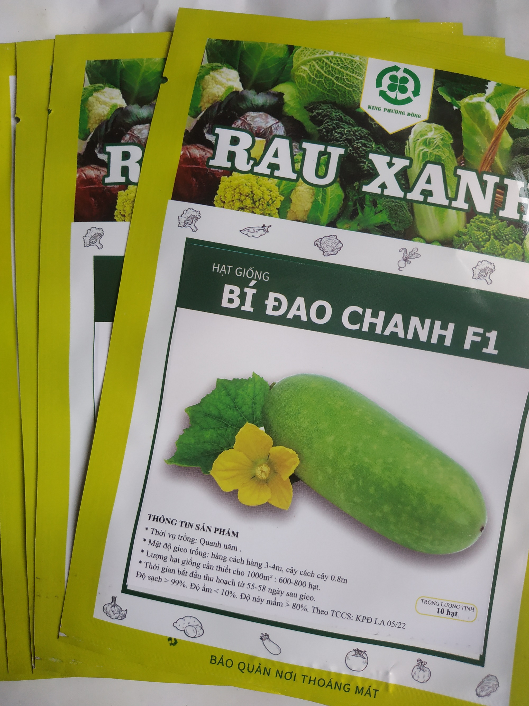 Combo 10 gói Hạt giống BÍ ĐAO CHANH F1 - gói 10 hạt