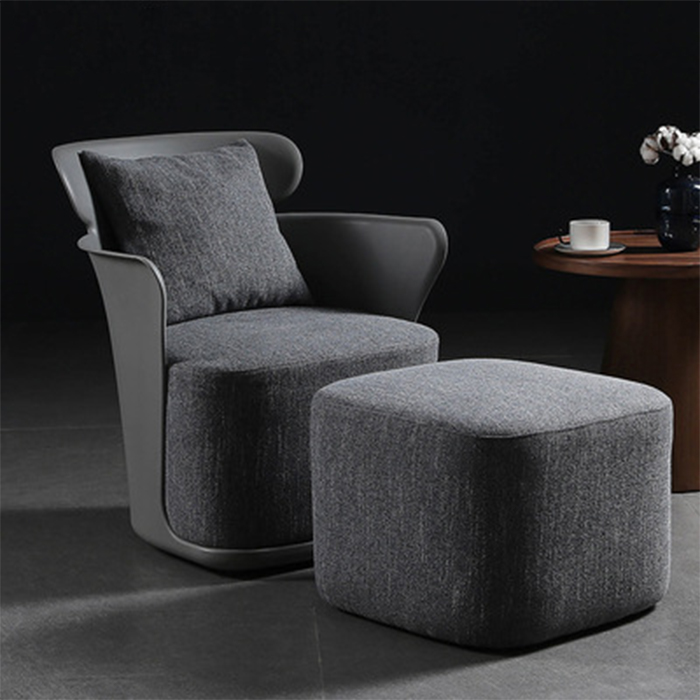 Ghế Sofa Thư Giãn hiện đại Bọc Nỉ Full Bộ Tối Giản cao cấp - Ghế Thư Giãn đa năng tiện lợi kèm đôn bền đẹp BGN027 Giao màu ngẫu nhiên