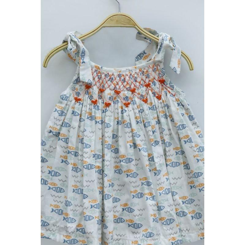 ĐẦM SMOCK HOA NHÍ