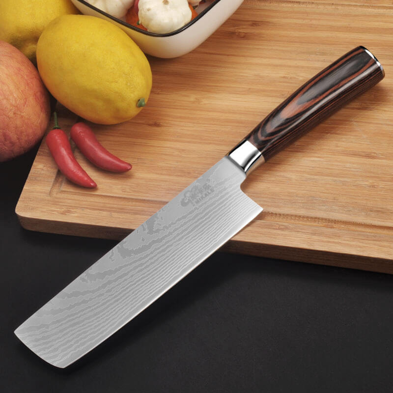 DAO - DAO BẾP NHẬT BẢN USUBA THÉP DAMASCUS MÃ GDT125 nt topcomshop vn