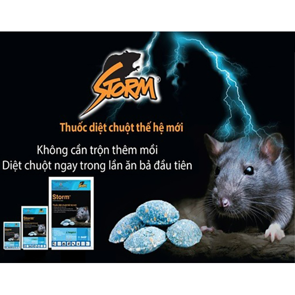 Thuốc diệt chuột thế hệ mới STORM - gói 1kg