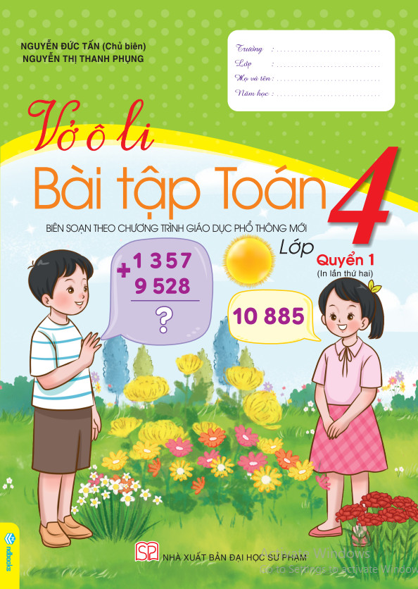 Sách - Combo 2 cuốn Vở Ô Li Bài Tập Toán 4 - ndbooks