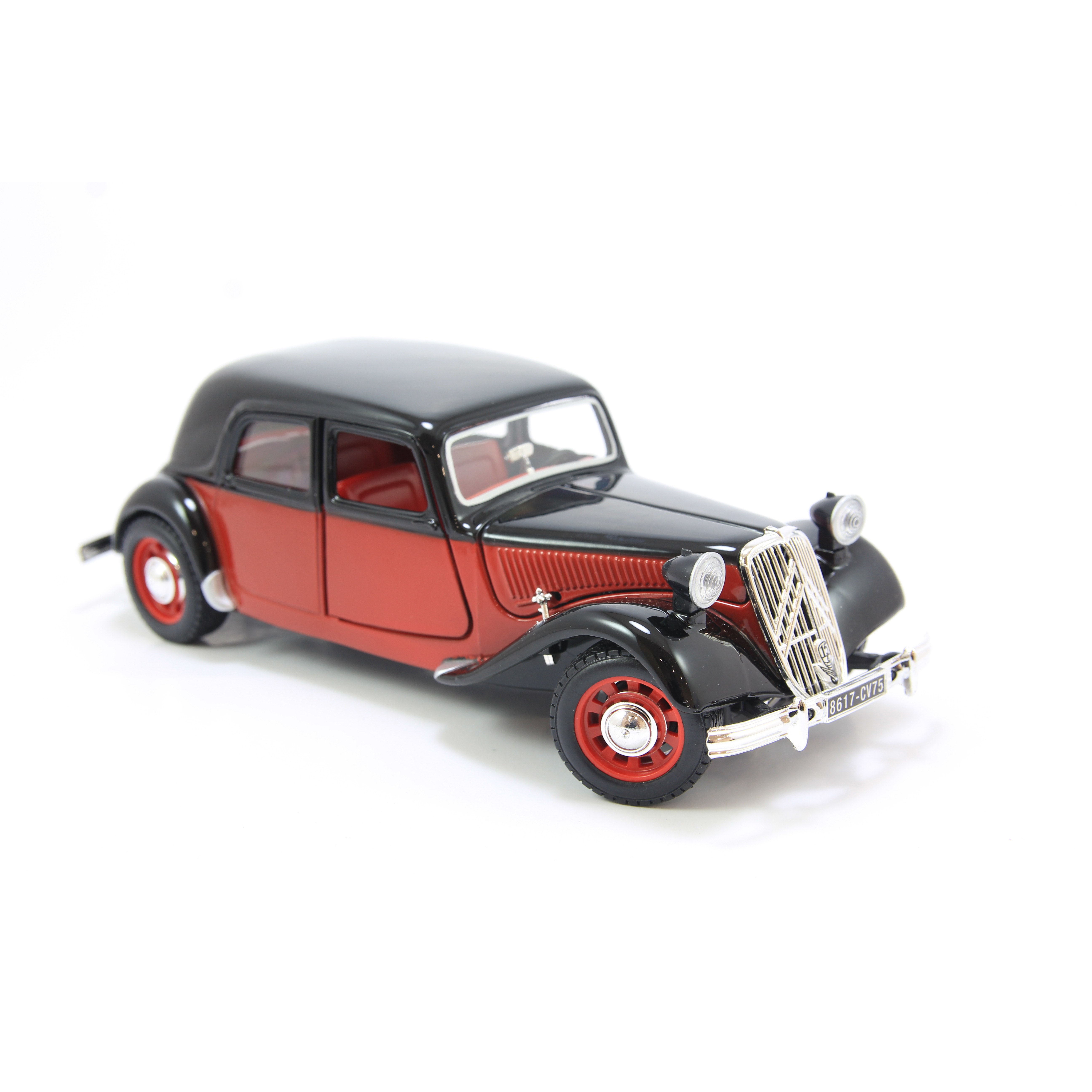 Mô Hình Xe Citroen TA 15CV TA 1938 Black/Red 1:24 Bburago - MH18-22017