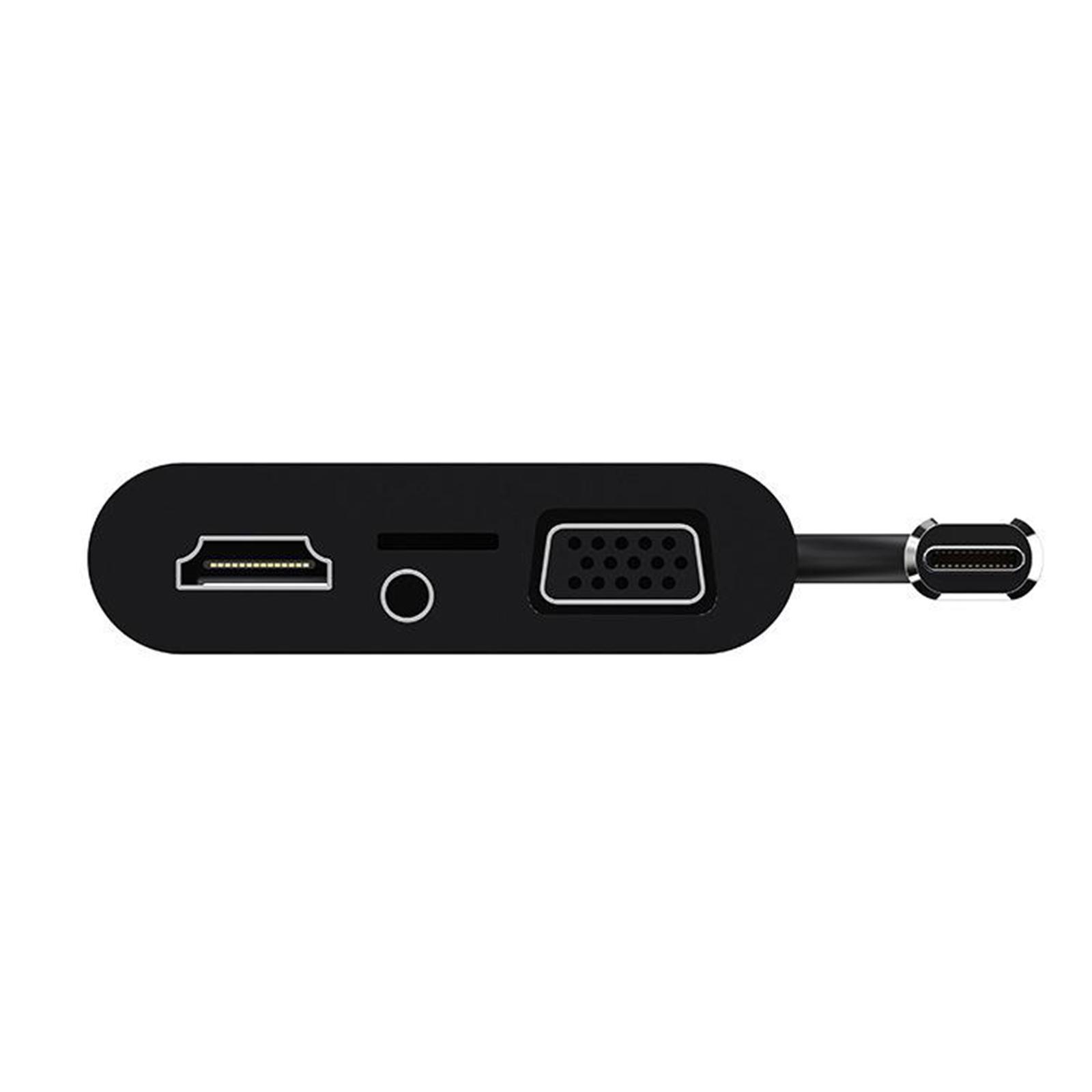 USB Type-C Hub USB 3.0 VGA Adapter Cable PD Charge Splitter for Macbook Pro