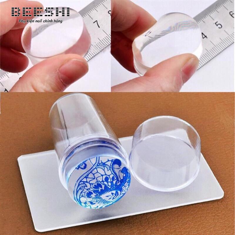 In móng Silicon trong suốt, Đầu in móng tạo frend đầu móng -beeshi shop nail