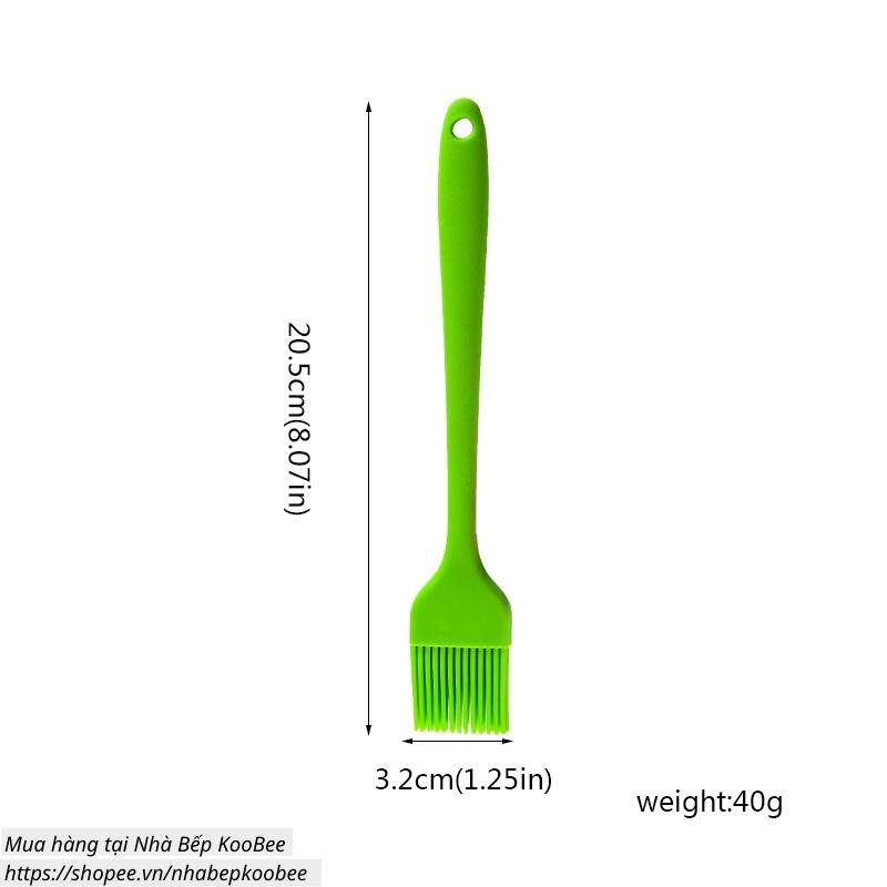 Chổi quét dầu ăn Silicon chịu nhiệt - Cọ quét dầu ăn nước sốt, nướng BBQ, làm bánh cán đúc cao cấp
