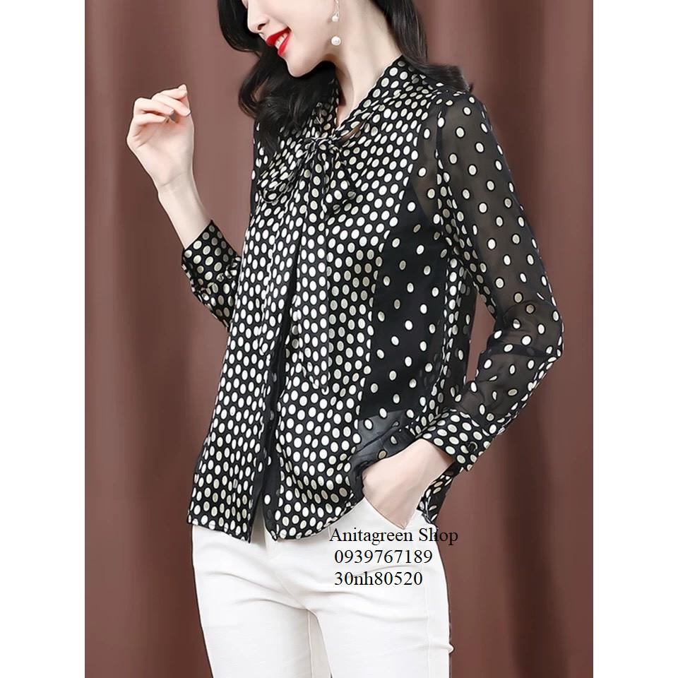 Nh80520-SƠ MI NỮ PHỐI BI s-6xl