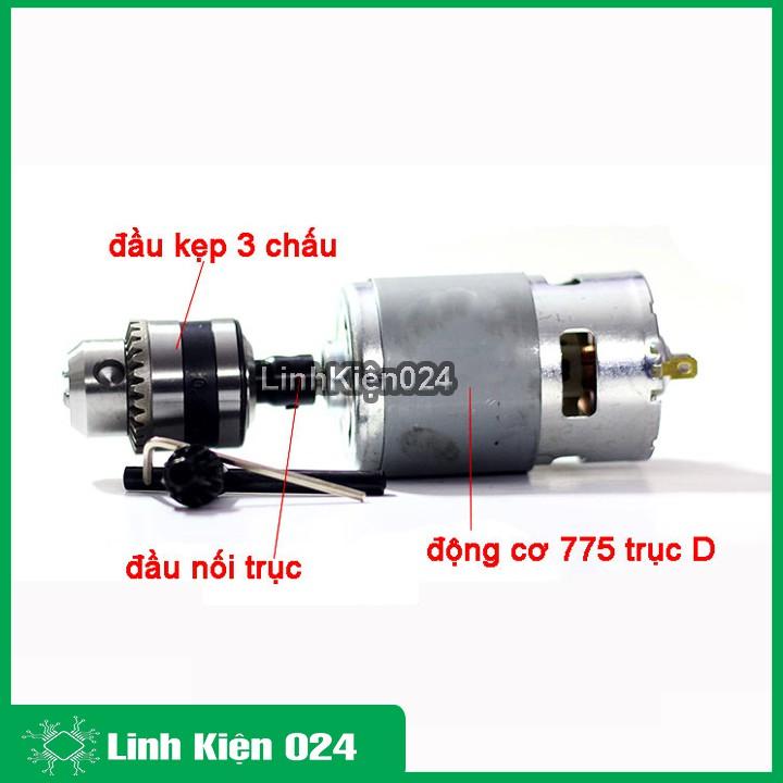 Combo đầu kẹp mũi khoan 3 chấu và đầu nối trục B10-5 có ốc vặn